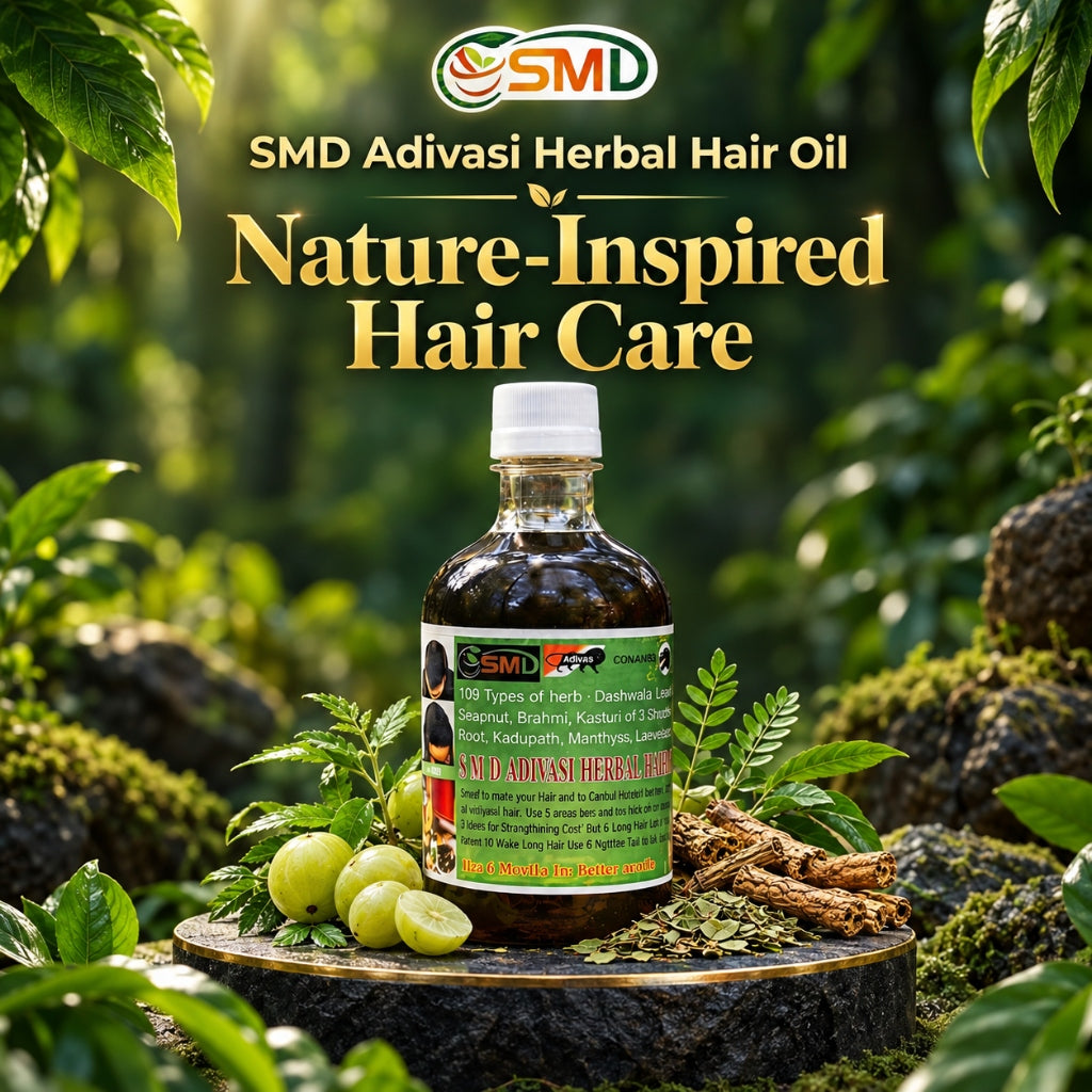 SMD Adivasi Herbal Hair Oil - Nature-Inspired Hair Care