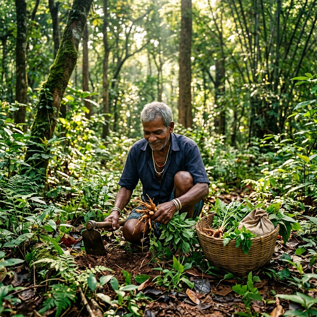 1. Forest Herb Harvesting
